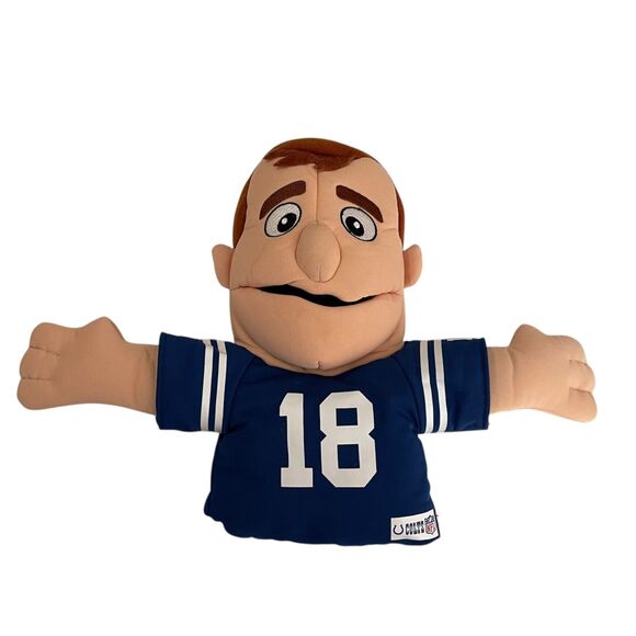 NFL Peyton Manning Plush Hand Puppet Colts #18 Bleacher 2011 - Picture 1 of 7